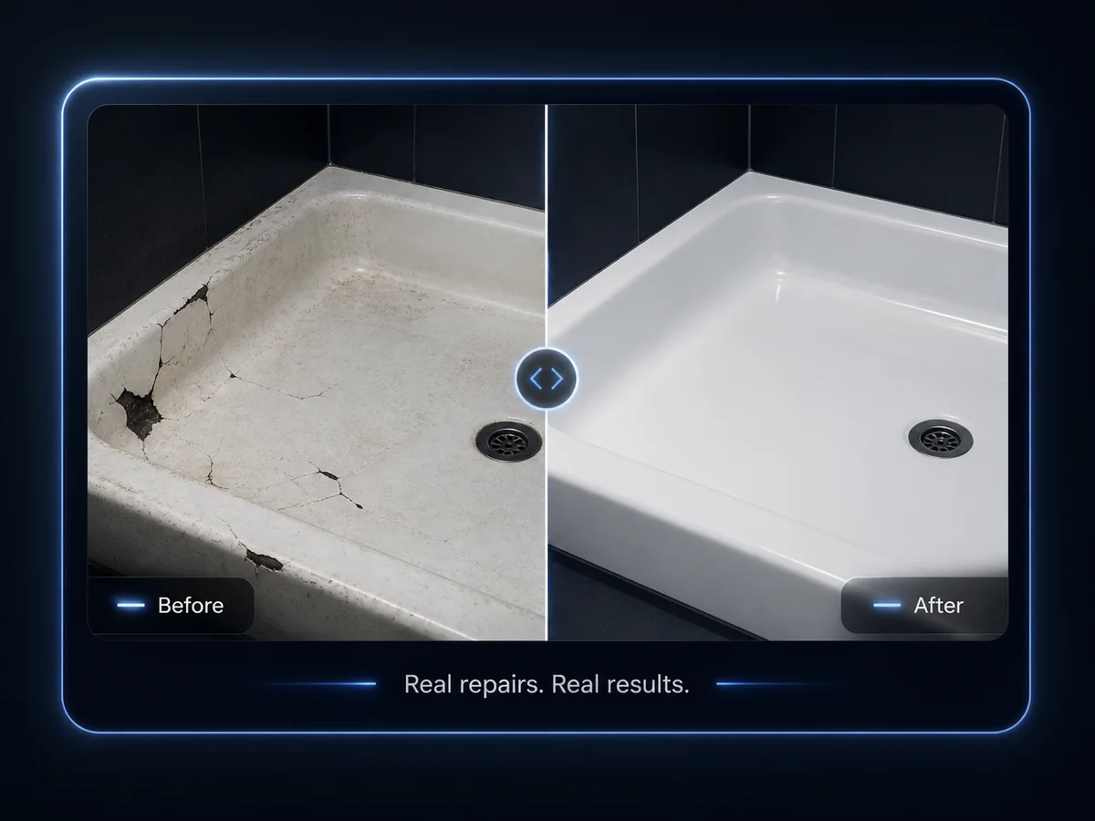 Before and after bathtub repair examples placeholder