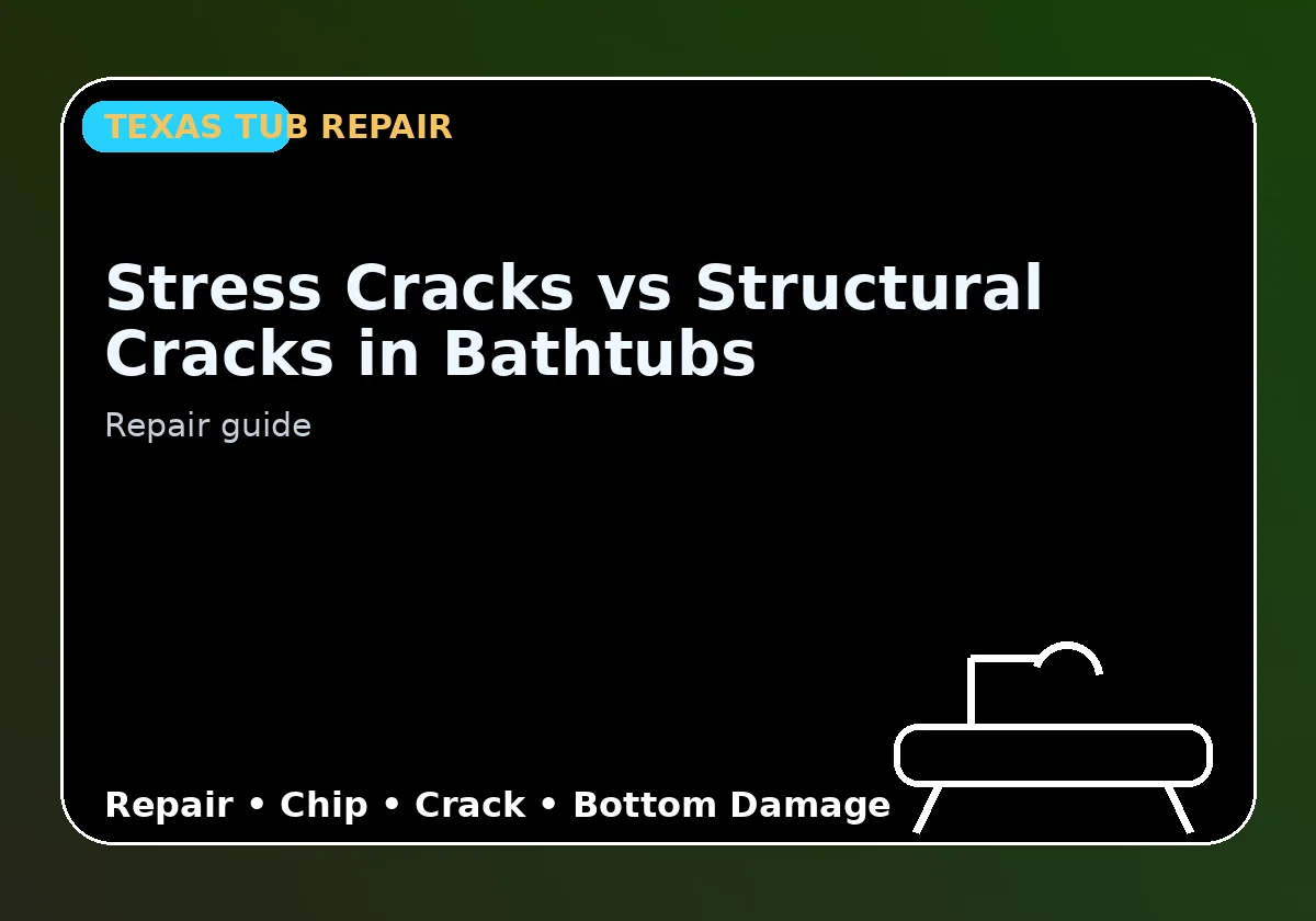 Stress Cracks vs Structural Cracks in Bathtubs - Texas Tub repair information